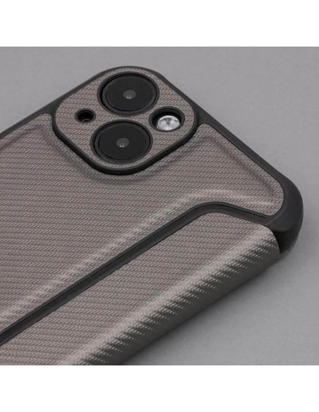 Étui Folio Smart Carbon Silver