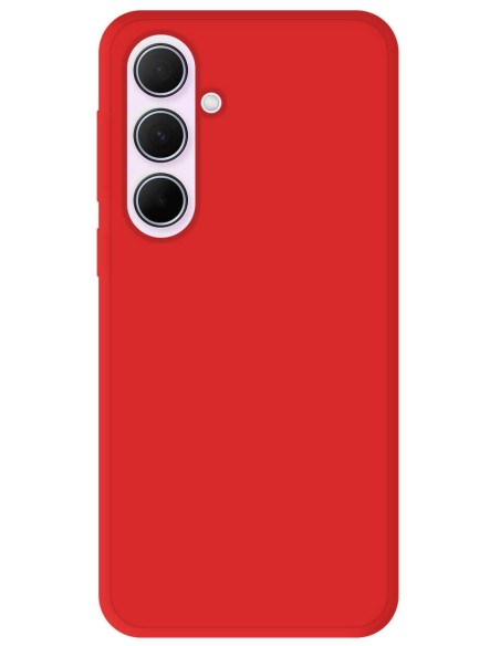 Coque en silicone Mat Samsung Galaxy A55 5G - Rouge