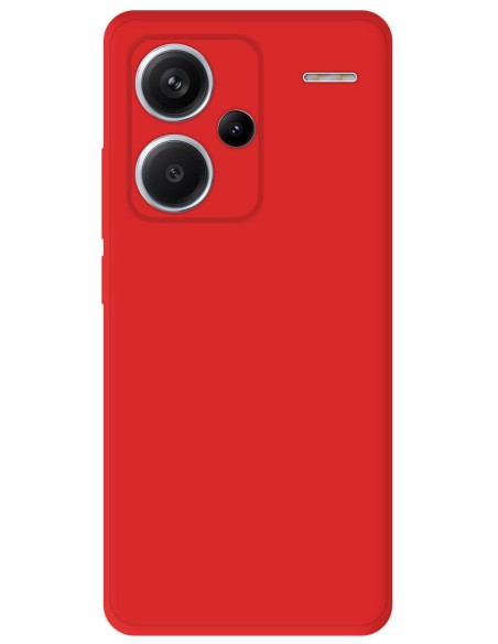 Coque en silicone Mat Xiaomi Redmi Note 13 Pro Plus 5G - Rouge