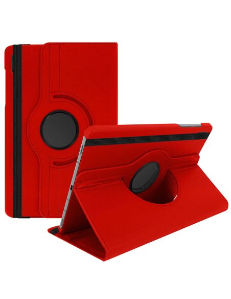 Etui housse tablette en Simili cuir Rouge