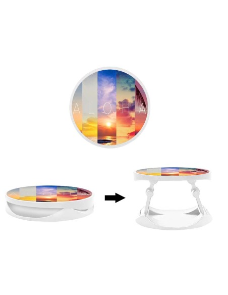 Grip imprimé pour téléphone | Design Aloha | Poignée et support smartphone