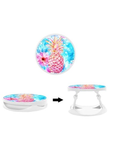 Grip imprimé pour téléphone | Design Ananas | Poignée et support smartphone