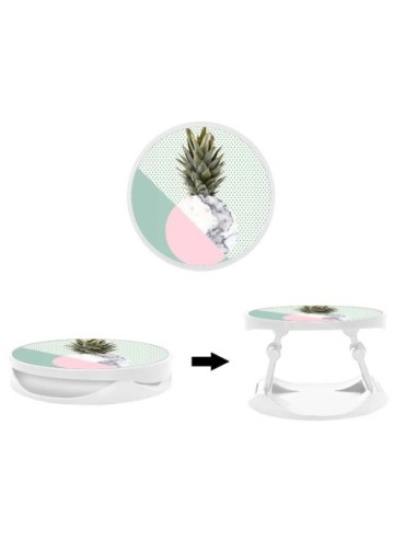 Grip imprimé pour téléphone | Design Ananas marbre | Poignée et support smartphone