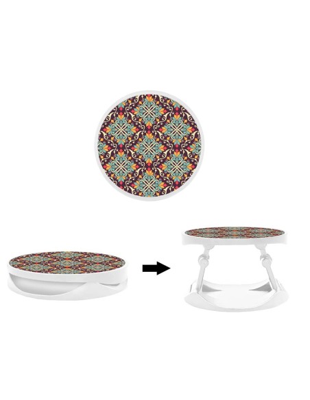 Grip imprimé pour téléphone | Design Arabesque | Poignée et support smartphone