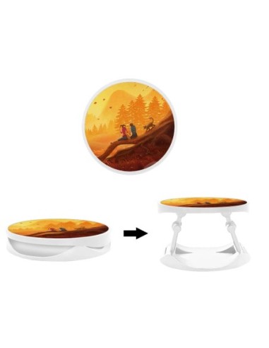 Grip imprimé pour téléphone | Design Automne à deux | Poignée et support smartphone