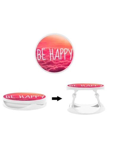 Grip imprimé pour téléphone | Design Be Happy nuage | Poignée et support smartphone