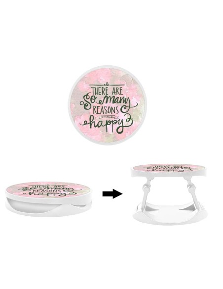 Grip imprimé pour téléphone | Design Citation 02 | Poignée et support smartphone