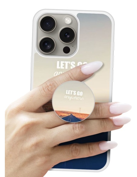 Grip imprimé pour téléphone | Design Citation 03 | Poignée et support smartphone