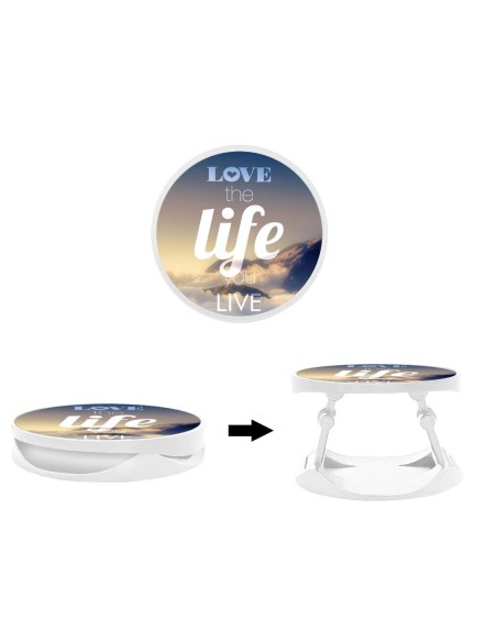 Grip imprimé pour téléphone | Design Citation 06 | Poignée et support smartphone