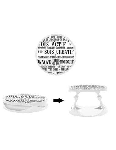 Grip imprimé pour téléphone | Design Citation 11 | Poignée et support smartphone