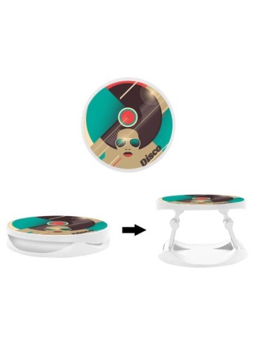 Grip imprimé pour téléphone | Design Disco | Poignée et support smartphone