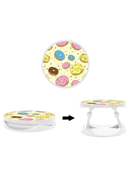 Grip imprimé pour téléphone | Design Donuts | Poignée et support smartphone