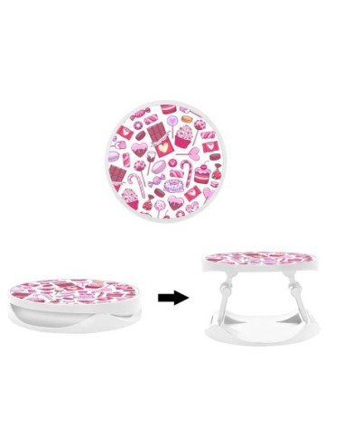 Grip imprimé pour téléphone | Design Douceur | Poignée et support smartphone