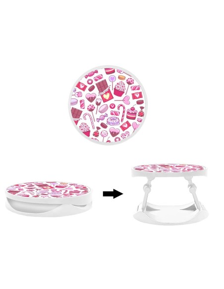 Grip imprimé pour téléphone | Design Douceur | Poignée et support smartphone