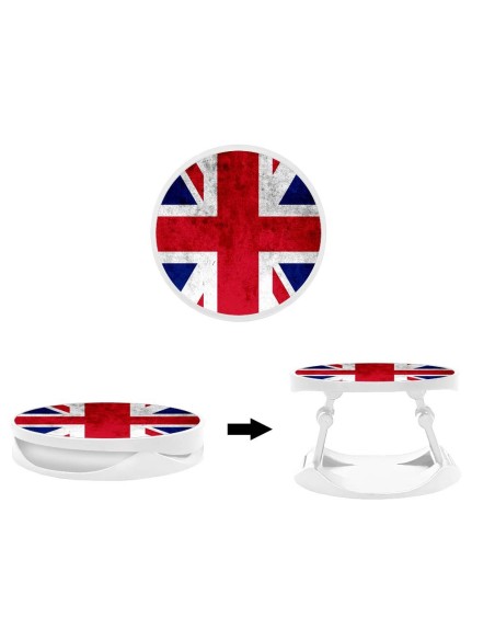 Grip imprimé pour téléphone | Design Drapeau Angleterre | Poignée et support smartphone