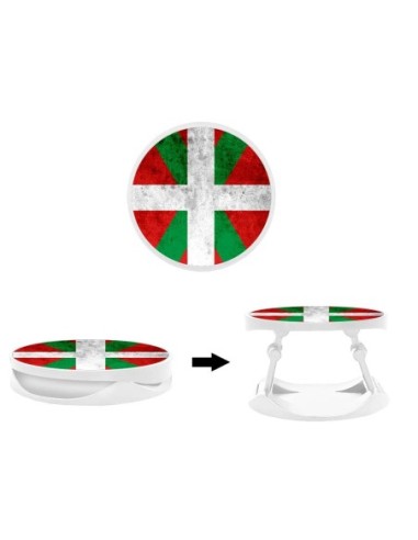 Grip imprimé pour téléphone | Design Drapeau Basque | Poignée et support smartphone