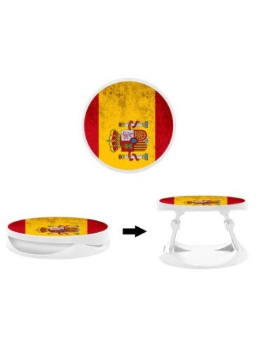 Grip imprimé pour téléphone | Design Drapeau Espagne | Poignée et support smartphone