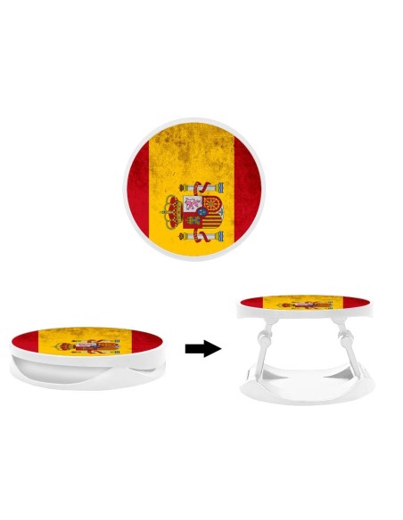 Grip imprimé pour téléphone | Design Drapeau Espagne | Poignée et support smartphone