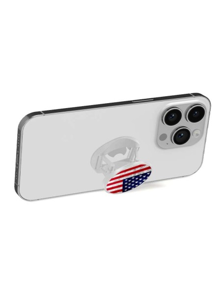 Grip imprimé pour téléphone | Design Drapeau USA | Poignée et support smartphone