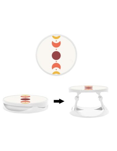 Grip imprimé pour téléphone | Design Eclipse | Poignée et support smartphone