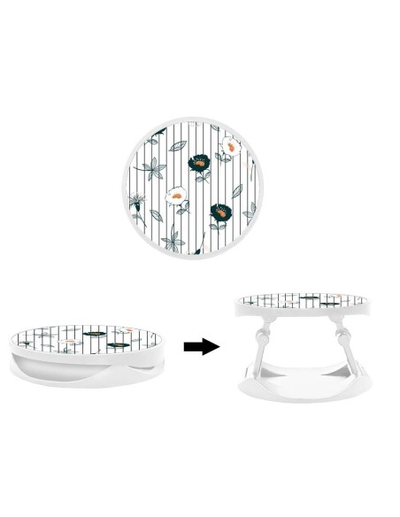 Grip imprimé pour téléphone | Design Fleurs de Jardin | Poignée et support smartphone