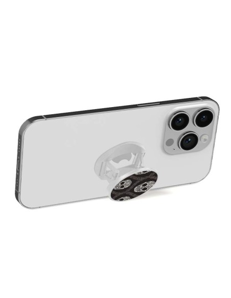 Grip imprimé pour téléphone | Design Floral skull | Poignée et support smartphone