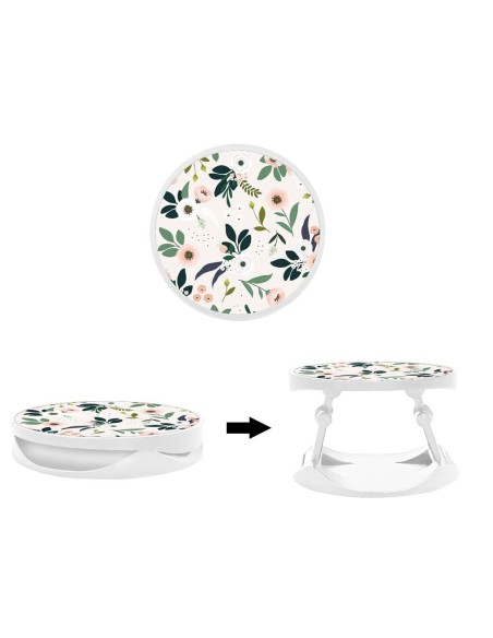Grip imprimé pour téléphone | Design Flowers | Poignée et support smartphone