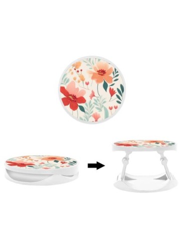 Grip imprimé pour téléphone | Design Flower wall | Poignée et support smartphone