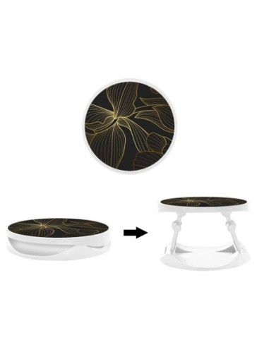 Grip imprimé pour téléphone | Design Golden flowers | Poignée et support smartphone