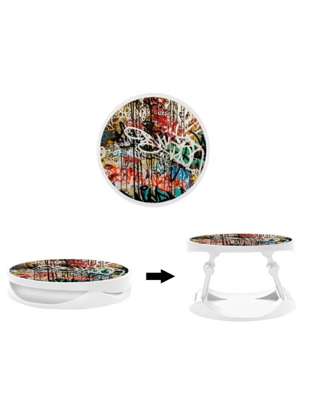 Grip imprimé pour téléphone | Design Graffiti 1 | Poignée et support smartphone