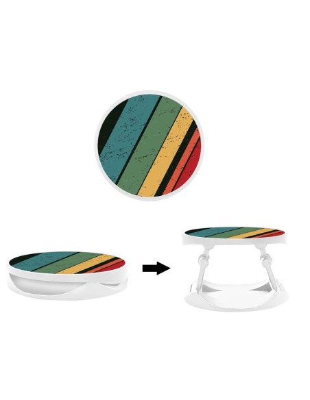 Grip imprimé pour téléphone | Design Grunge | Poignée et support smartphone