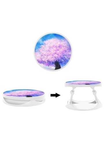 Grip imprimé pour téléphone | Design Hanami | Poignée et support smartphone