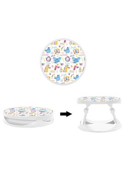 Grip imprimé pour téléphone | Design Happy animals | Poignée et support smartphone