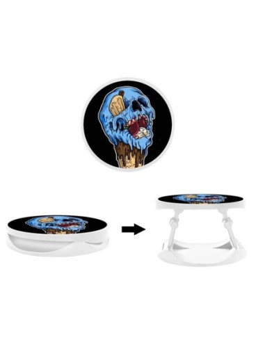 Grip imprimé pour téléphone | Design Ice cream skull | Poignée et support smartphone