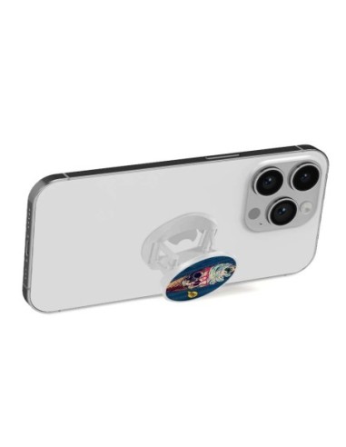 Grip imprimé pour téléphone | Design Ice cream skull blue | Poignée et support smartphone