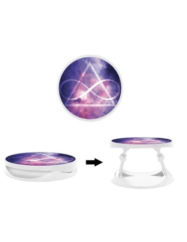 Grip imprimé pour téléphone | Design Infinite Triangle | Poignée et support smartphone