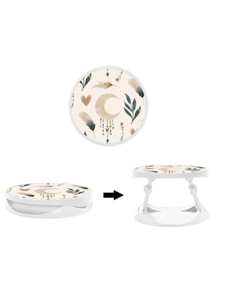 Grip imprimé pour téléphone | Design Jardin des songes | Poignée et support smartphone