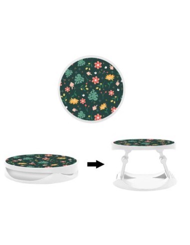 Grip imprimé pour téléphone | Design Liberty monstera | Poignée et support smartphone