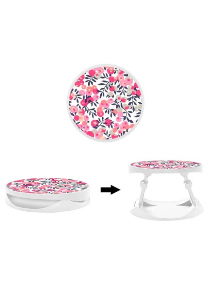 Grip imprimé pour téléphone | Design Liberty Wiltshire Rose | Poignée et support smartphone