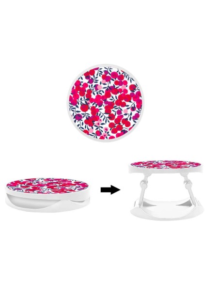 Grip imprimé pour téléphone | Design Liberty Wiltshire Rouge | Poignée et support smartphone