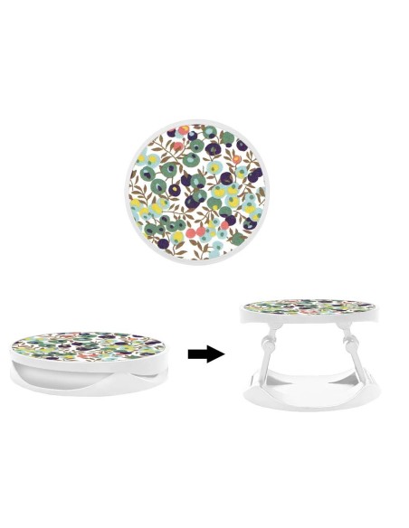 Grip imprimé pour téléphone | Design Liberty Wiltshire Vert | Poignée et support smartphone