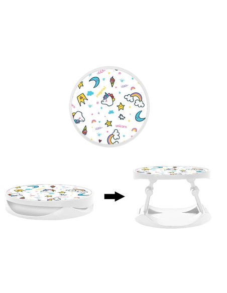 Grip imprimé pour téléphone | Design Licorne Rainbow | Poignée et support smartphone