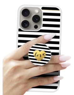 Grip imprimé pour téléphone | Design Love bariolé | Poignée et support smartphone