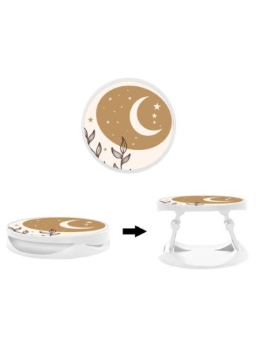 Grip imprimé pour téléphone | Design Lunaison | Poignée et support smartphone