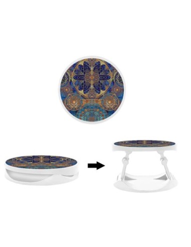 Grip imprimé pour téléphone | Design Mandalla bleu | Poignée et support smartphone