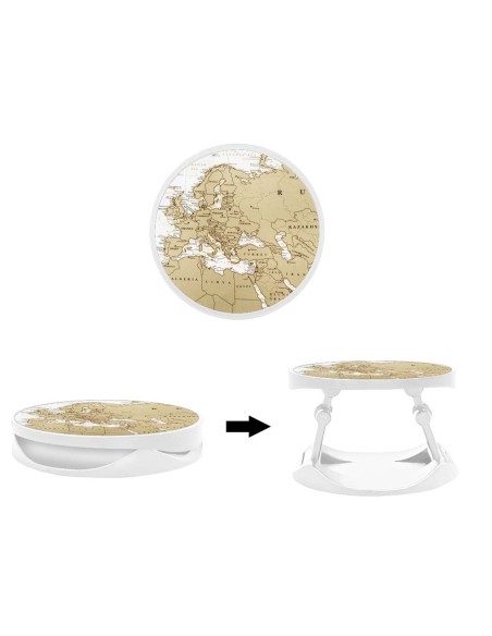Grip imprimé pour téléphone | Design Map Europe Afrique | Poignée et support smartphone