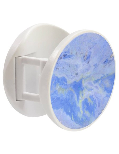 Grip imprimé pour téléphone | Design Marbre Bleu | Poignée et support smartphone