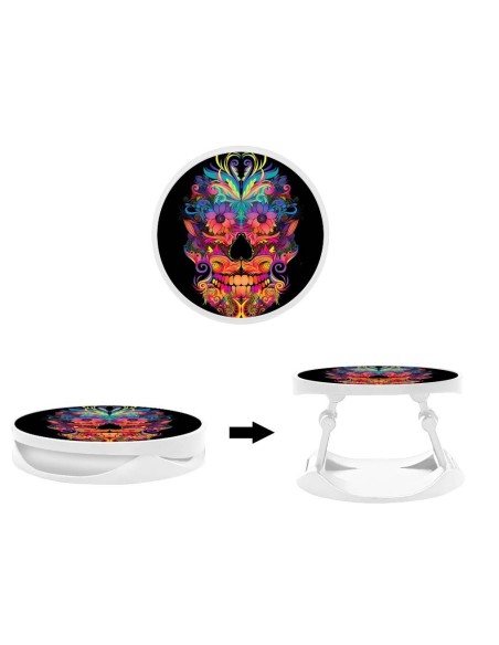 Grip imprimé pour téléphone | Design Masque carnaval | Poignée et support smartphone