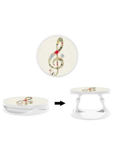 Grip imprimé pour téléphone | Design Mélodie fleurie | Poignée et support smartphone