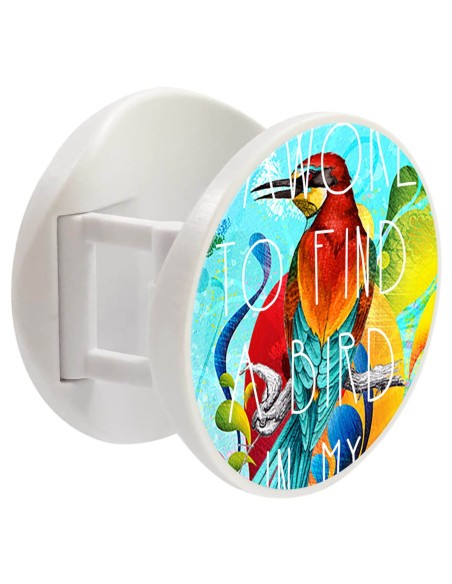 Grip imprimé pour téléphone | Design Mocking bird | Poignée et support smartphone